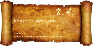 Kosztin Adrienn névjegykártya