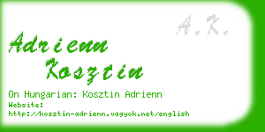 adrienn kosztin business card